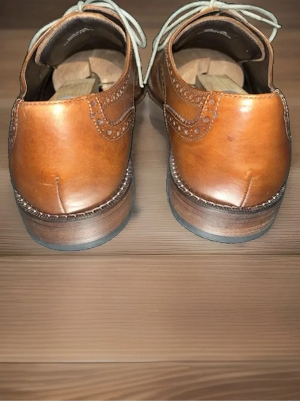 Cole Haan Leather Wingtip Dress Oxfords in Brown Men's Size 11 Shoe